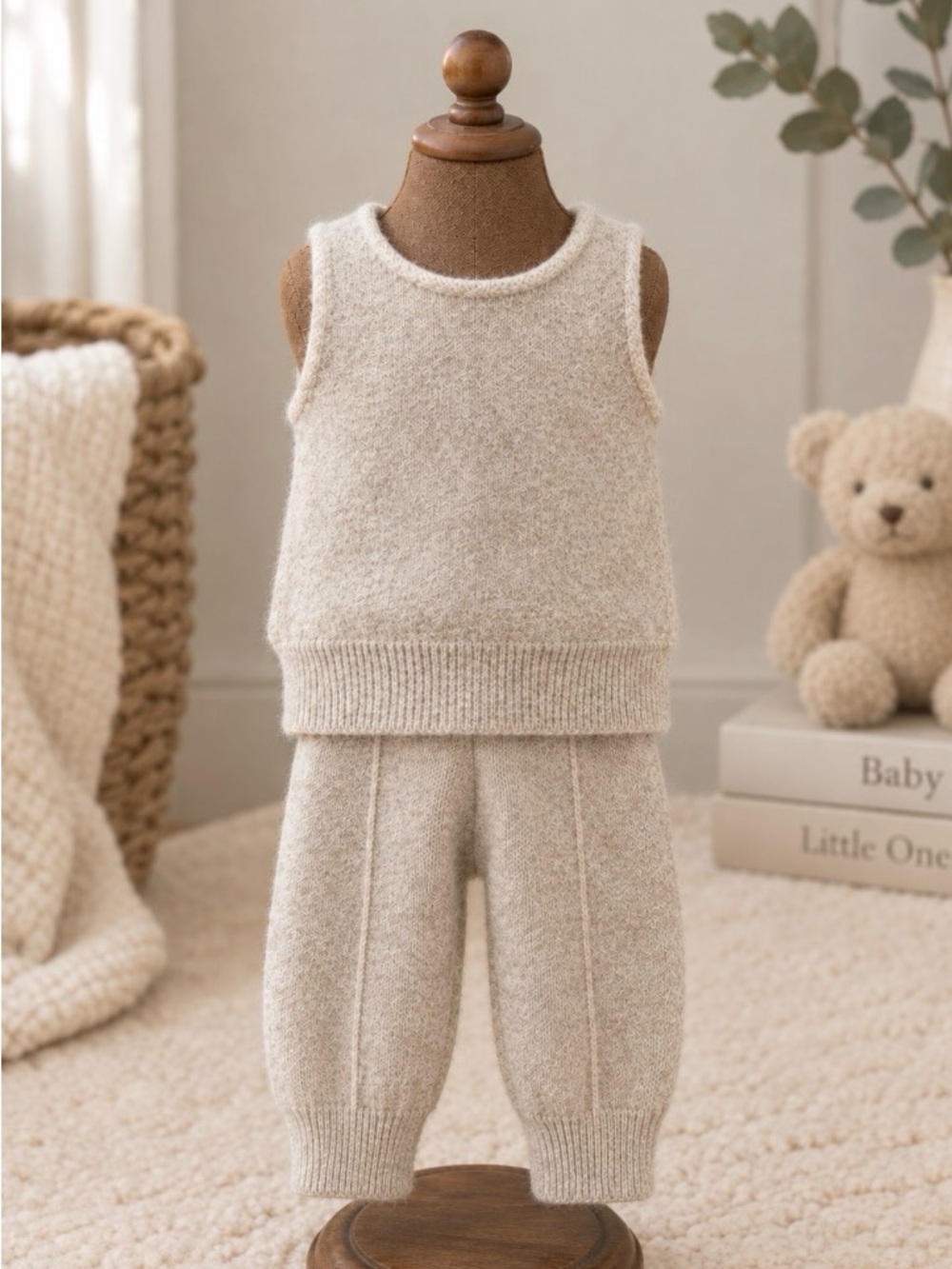 100% Wool Baby Outfit